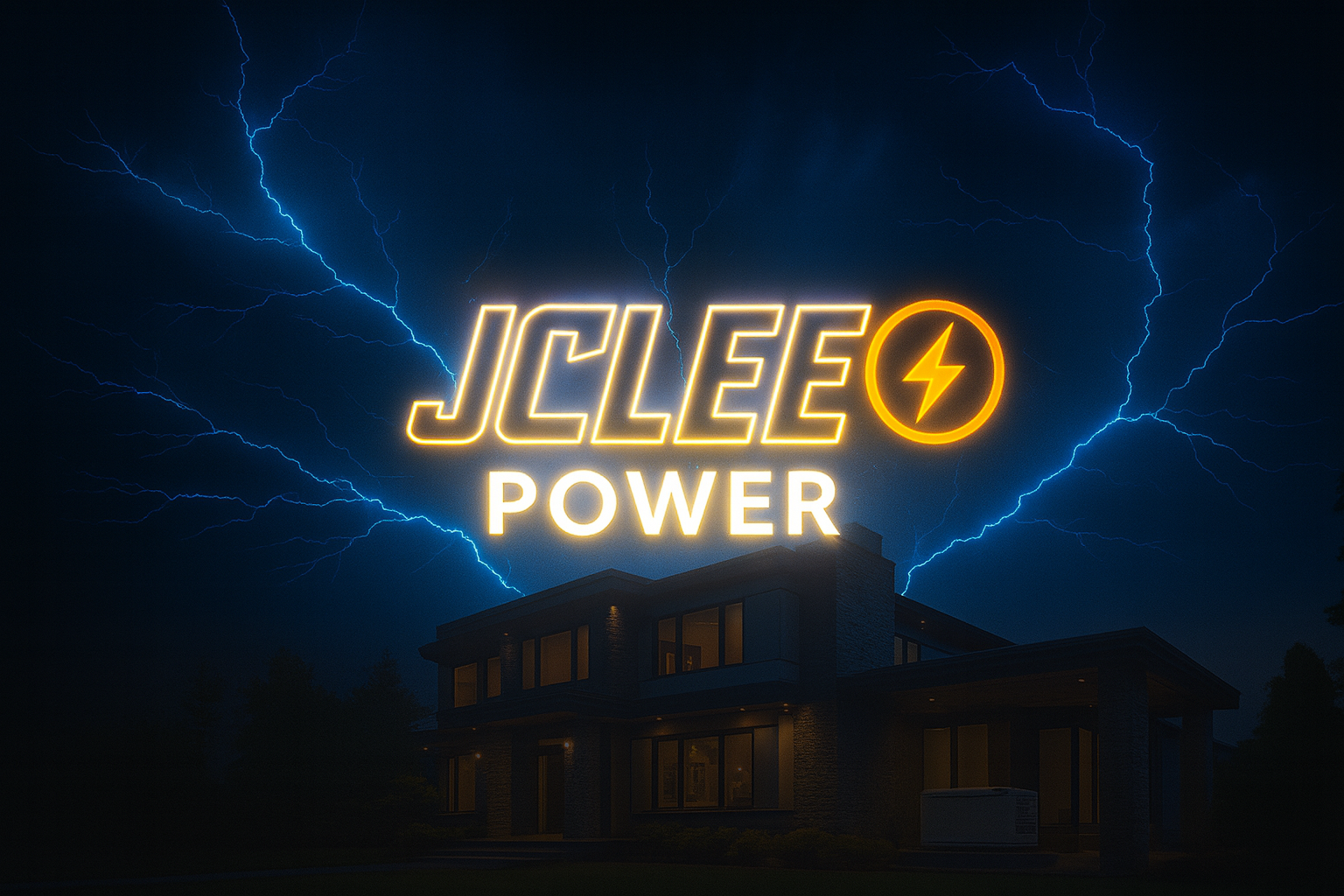 JCLEE POWER — House with Lightning